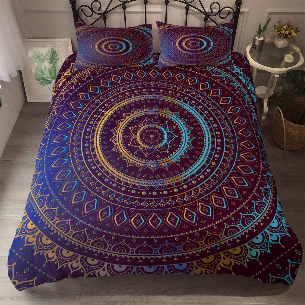 Luxury Bedding Set For Mandala Classic Colors Super Size Bohemian Bedset King Queen Full Duvet Cover Sets Boho Bedclothes Double
