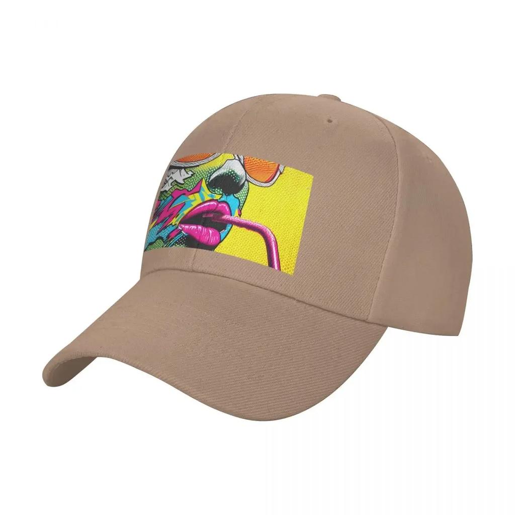 Neon Nostalgia A Sip of Synthwave Baseball Cap Sunhat Bobble Hat New Hat Uv Protection Solar Hat For Girls Mens