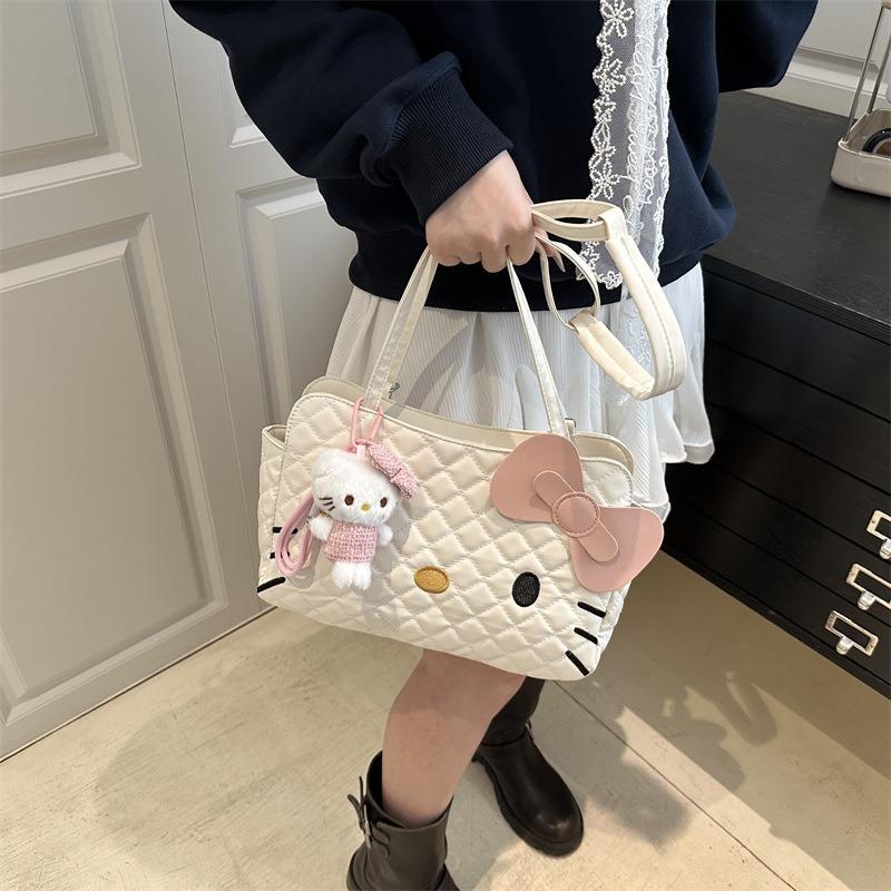Hello Kitty light luxury cute multi-functional backpack women's versatile niche high sense large capacity fashion messenger bag