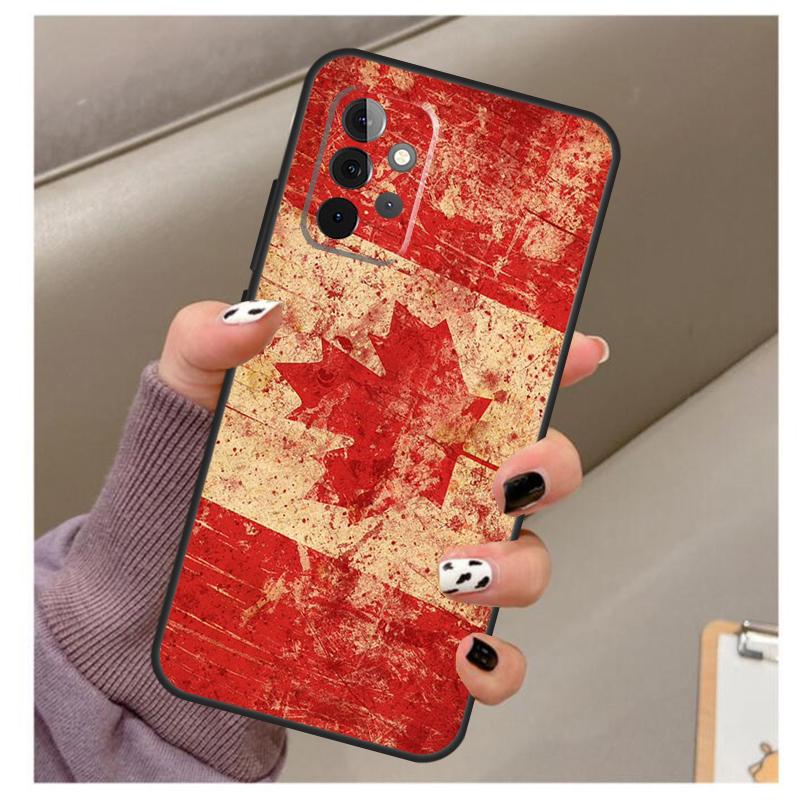 Canada Canadian Flag Case For Samsung Galaxy A34 A54 A14 A06 A16 A26 A36 A56 A12 A32 A52 A13 A33 A53 A15 A35 A55