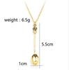 Royal Alice Crown Necklace: Mini Classical Jewelry Tea Spoon Pendant