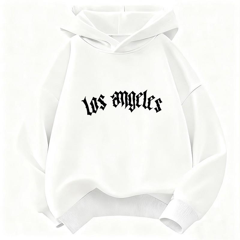Fashion Los Angeles Letter Printed Hoodie Kids Children's Sweatshirt Hoody for Boys Girls Autumn Spring Casual Hoodies