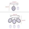 DIY Photo Glamour Lace Oval Bridal Pendant Memorial Angel Photo Party Ornaments