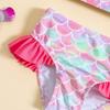 Children's One-Shoulder Bow Bikini Swimsuit