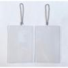Card case ball chain set 2 clear type easy visibility contents 1 piece hard key holder (for L size photos)