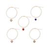 Cute Girl Pearl  Collar  Collars for Girl s with Small Heart Shape Rhinestone Adjustable Length  Collar