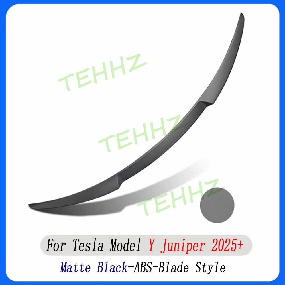 Spoiler ModelY 2025 Rear Trunk Wing ModelY Aileron NEW Y Blade Becquet For Tesla Model Y Juniper Accessories Auto Exterior Parts