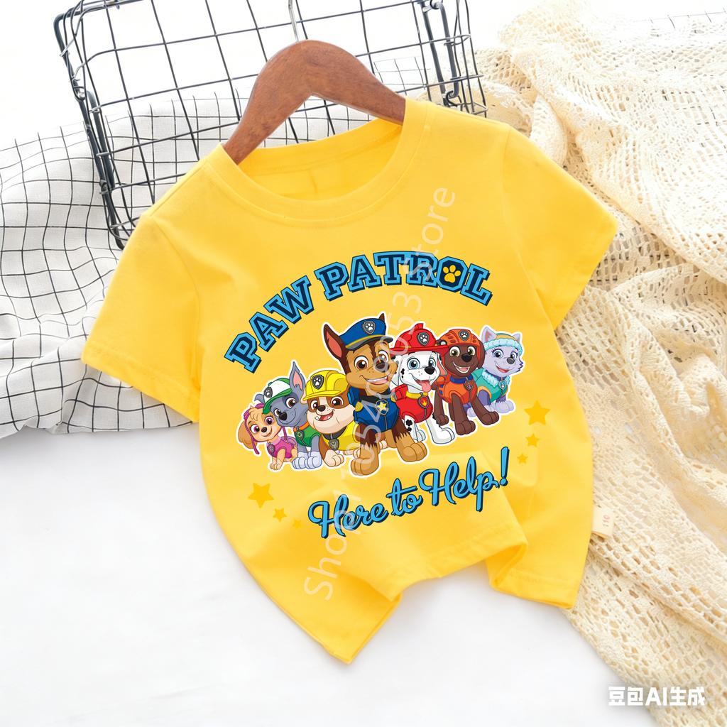 Kids Cartoon Graphic Baby T Shirt Cotton Casual Short Sleeve Tee Boys and Girls 2026 Summer Toddler Clothing Tops