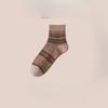 Retro Ethnic Style Women's Mid-calf Odor-resistant and Sweat-absorbent Fall Double-needle Trendy Socks, Spring-autumn Long Women's Socks