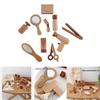 Funny Wooden Simulation Cosmetics And Hairdressing Props Children Toy Set For Kids Role Play