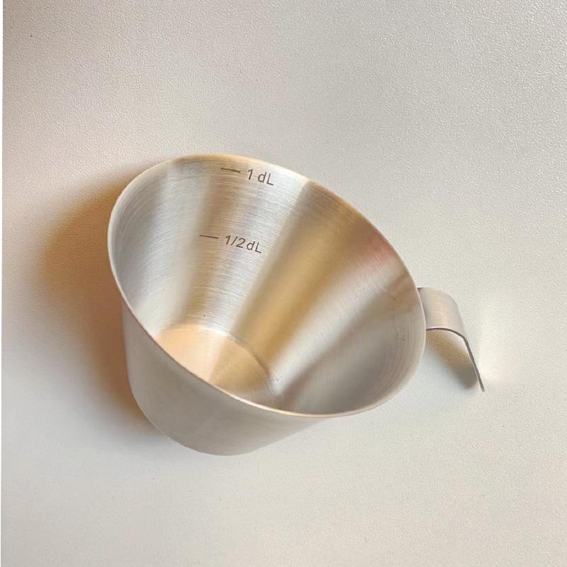 304 Edelstahl 100ML Krug Kaffeetasse Espresso Messbecher mit Griff Für Barista Werkzeuge Café Maschine Milchkännchen