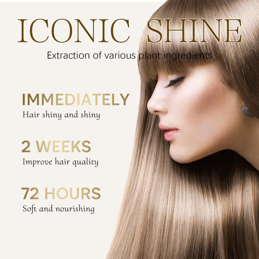 Keratin Haarserum, 2,71 fl oz, Natürliche Pflanzenextrakte, Anti-Frizz Pflegendes Haar(80ml)
