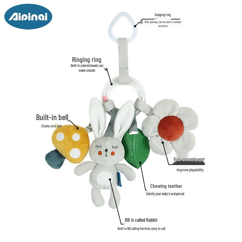 Nordic Style Plush Baby Stroller & Crib Hanging Toys (0-3 Years)