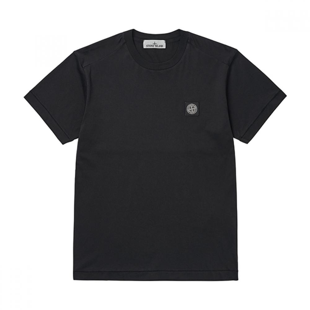 Stone Island 24113 A0029 811524113 Мужская футболка с коротким рукавом и мини-патчем с логотипом Waffen S 24113 A0029 (M)