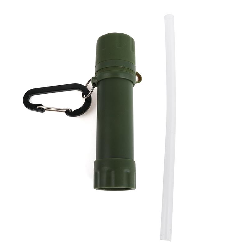 Taşınabilir Hayatta Kalma Su Filtreleme Pipeti Arıtıcı Şişe Kamp Acil Durum Dış Mekan