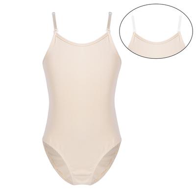 Intimo body da bambina con spalline regolabili, canotta, per danza, ginnastica e balletto