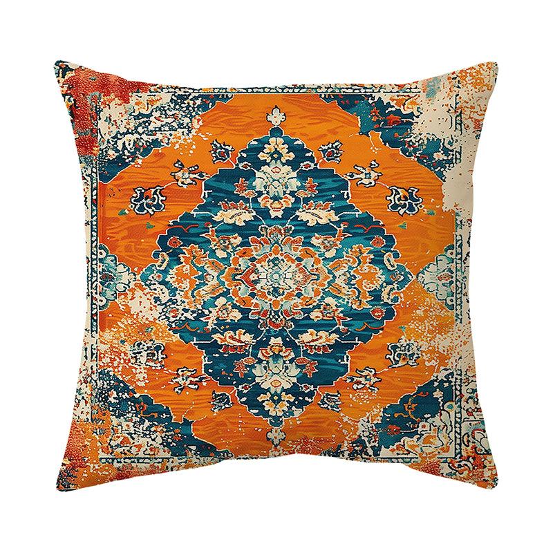 Potah na polštář Tištěný potah na polštář na pohovku Krátký plyšový potah na polštář