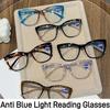 Retro European and American Anti Blue Light Large Frame Reading Glasses Simple and Personalized Fashionable Presbyopia Glasses