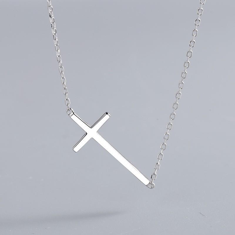 Cross Necklace for Women New Style Simple Clavicle Chain Fashionable Versatile Pendant