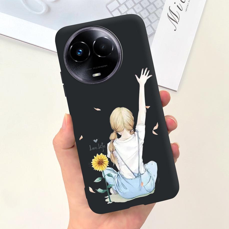 Shockproof Case For Realme 11 5G / Realme 11X Phone Cover Fashion Girls Soft Silicone Funda For Realme11 11 X 2023 RMX3785 Coque