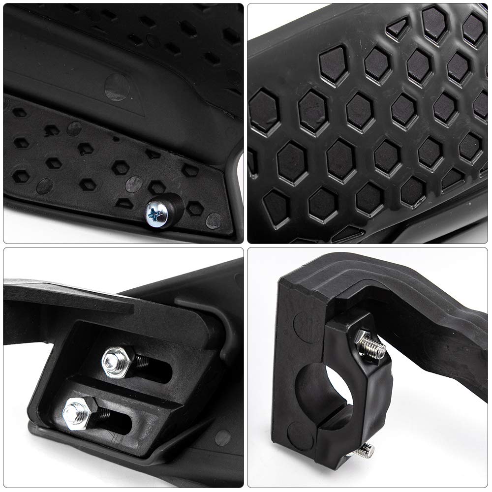 Evomosa Motorcycle inch Motocross Black Handguards, Universal, 7/8 (22mm), Handguards,