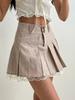 Jupe Plissée Femme Bordure Dentelle Sexy Mini Jupe Été Mode Coréenne Bas Décontractés Femme Vêtements Streetwear Vintage Y2k
