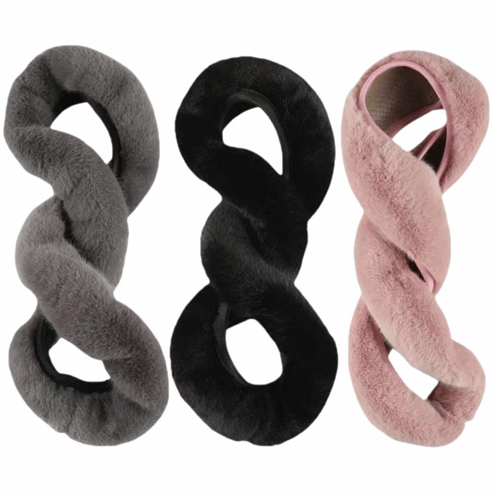 Warm Plush Steer Wheel Cover 36-39cm Auto Interior Decor Soft Car Steering Wheel Cover Winter