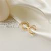 Cross Round Earring Vintage Matte Drop Earrings S925 Metal Fashion Stylish Dangle Geometric Women Jewelry