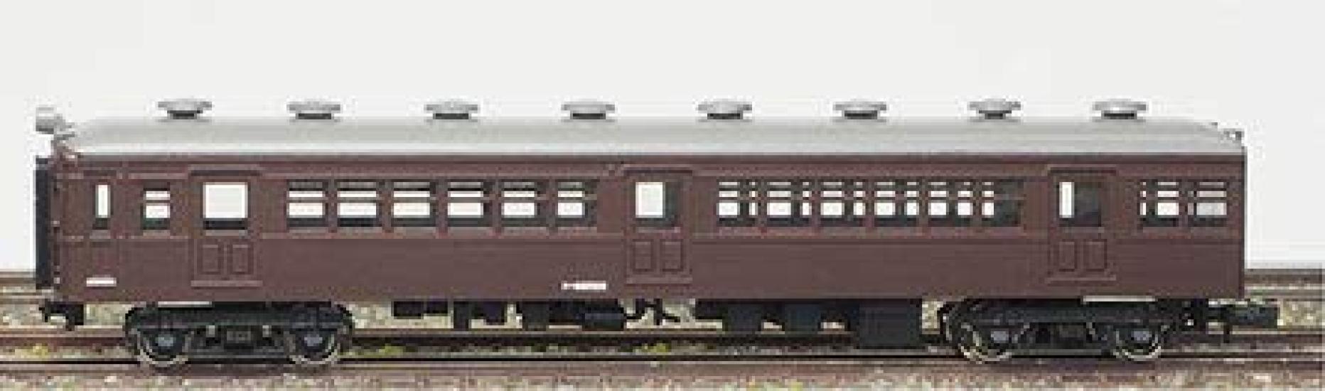 

Greenmax N gauge Kuha 68 type control model passenger car pre-painted car, semi-streamlined, brown, 13006, railroad,