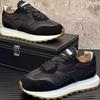 Fashion Thick-soled Insole Height-increasing Sports and Casual Shoes for Men, Comfortable and Breathable Ice Silk Fabric Dad Shoes  B38