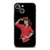 Morocco Flag Soccer Luxury Protection Soft Phone Case For iPhone 13 15 14 12 11 Pro MAX XR X SE XS 7 8 Plus Black Full Cover
