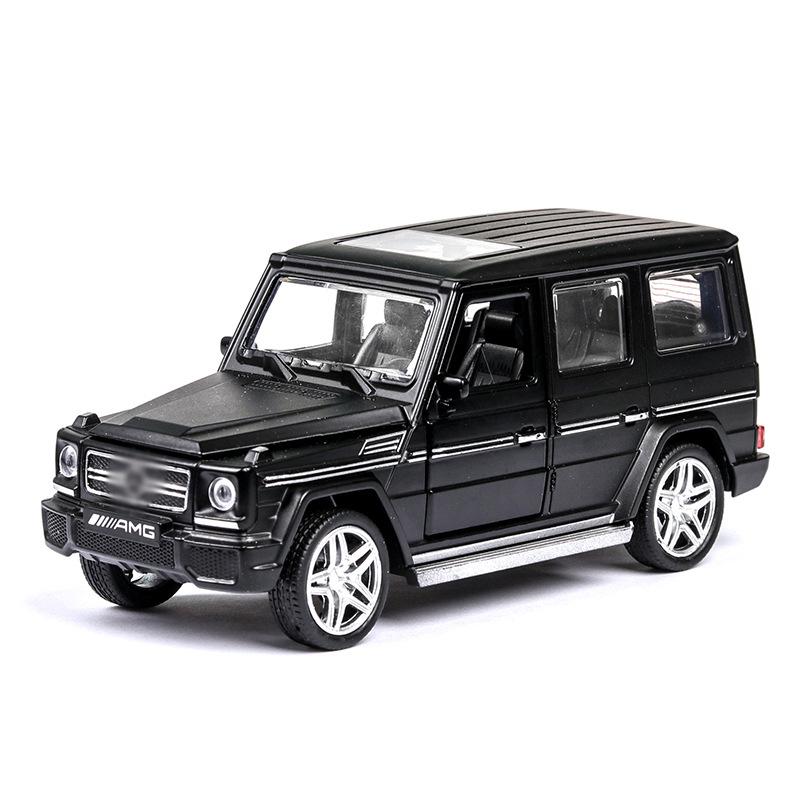

1:32 Mercedes-Benz G65 модель автомобиля из сплава, литая под давлением игрушка, внедорожники, акустооптический автомобиль с возможностью открытия двери, подарок для детей чёрный