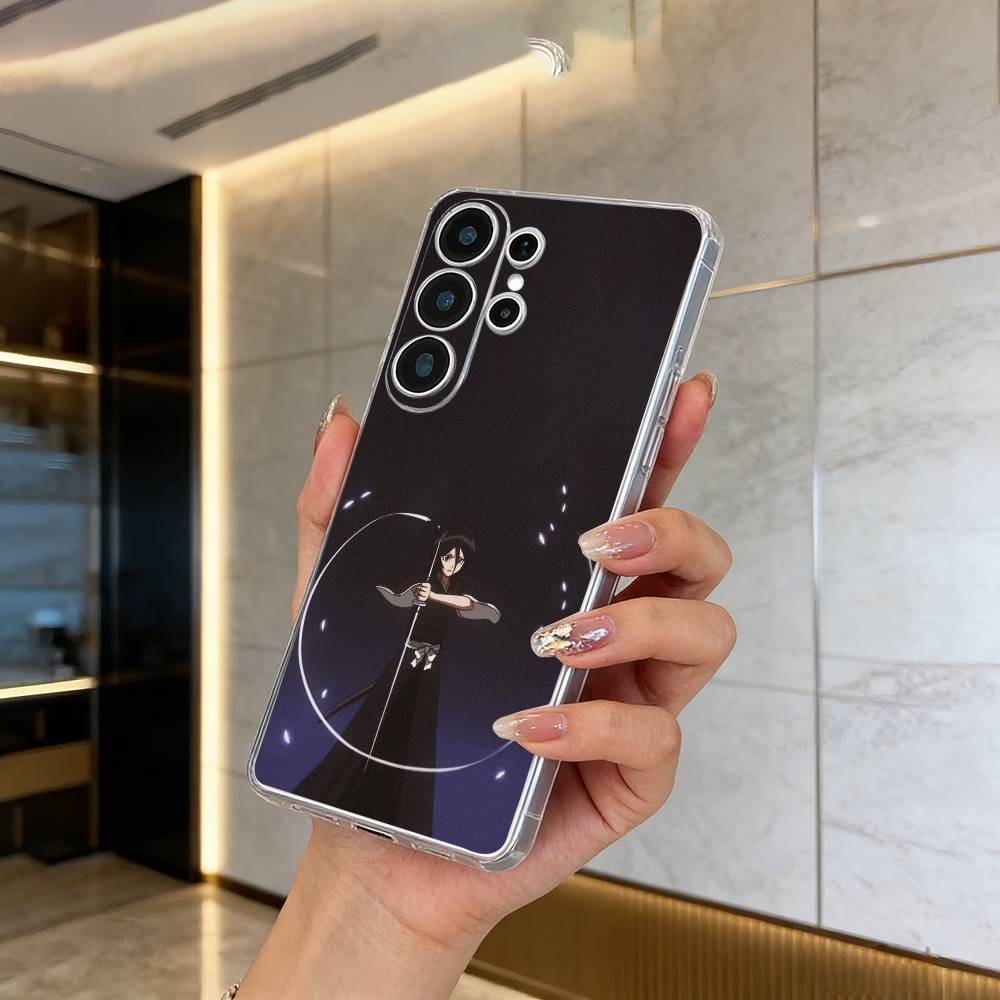 

B-Bleach- аниме- Рукия- Кучики Прозрачный чехол для телефона Samsung S25, S24, S21, S22, S23, S30, Ultra, S20, Plus, FE, Lite Samsung S235G