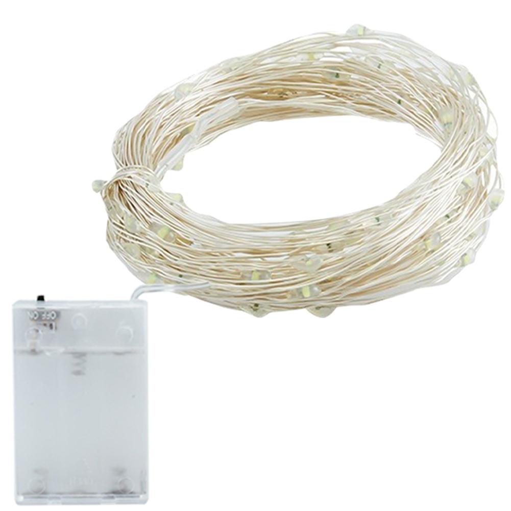 

LED Fairy Lights Battery Operated String Lights Waterproof Twinkle Lights Copper Wire Mason Jar Light for Indoor Outdoor Decor 5 meters 50 lights теплый белый