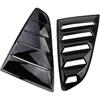 Rear Quarter Window Louvers Scoops Spoiler Car Tunning Panel Side Air Vent Cover Compatible For Ford Mustang 2015 2016 2017 2018 2019-2023(Shiny