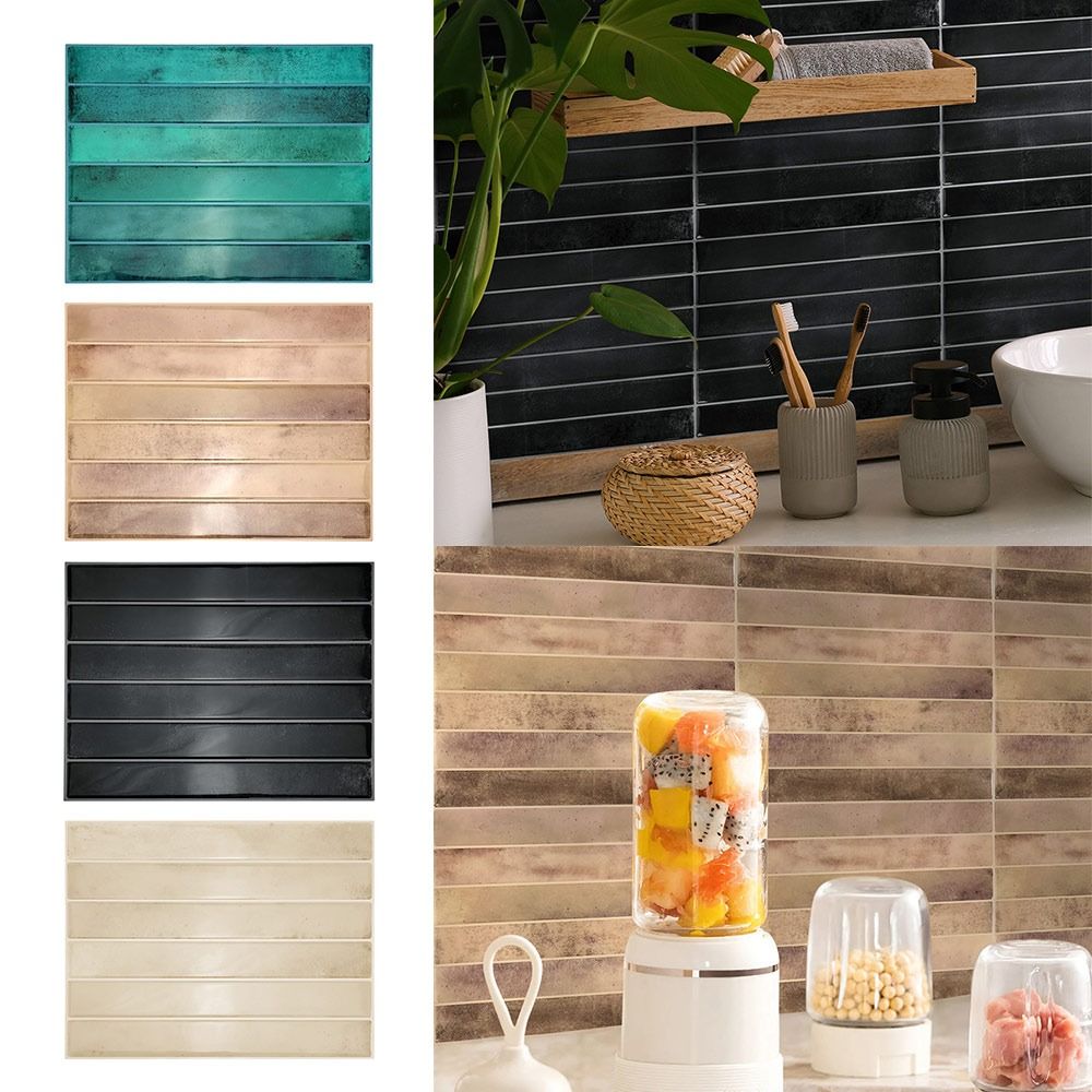 Brick Design Backsplash Wall Decals 3D Imitation Wall Tile Stereo Wall Stickers  Home Decoration