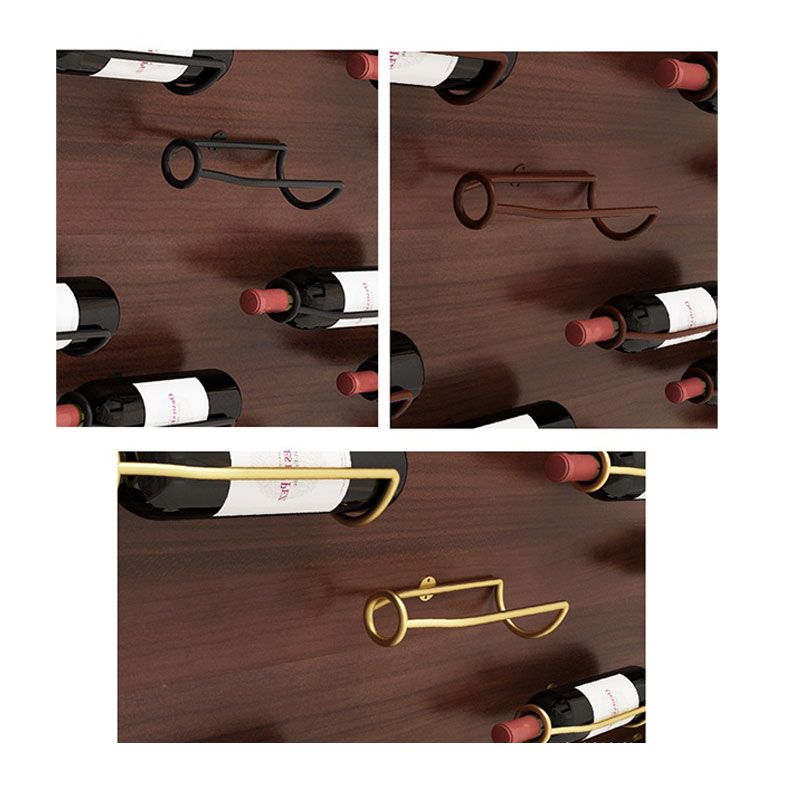 Wall-Mounted Bar Wine Rack Holder Accessories Display Iron Metal Support Shelf