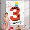 Waterfall Balloon Rain Birthday Decoration for Kids - Photo Backdrop & Surprise Party Hanging Cloth