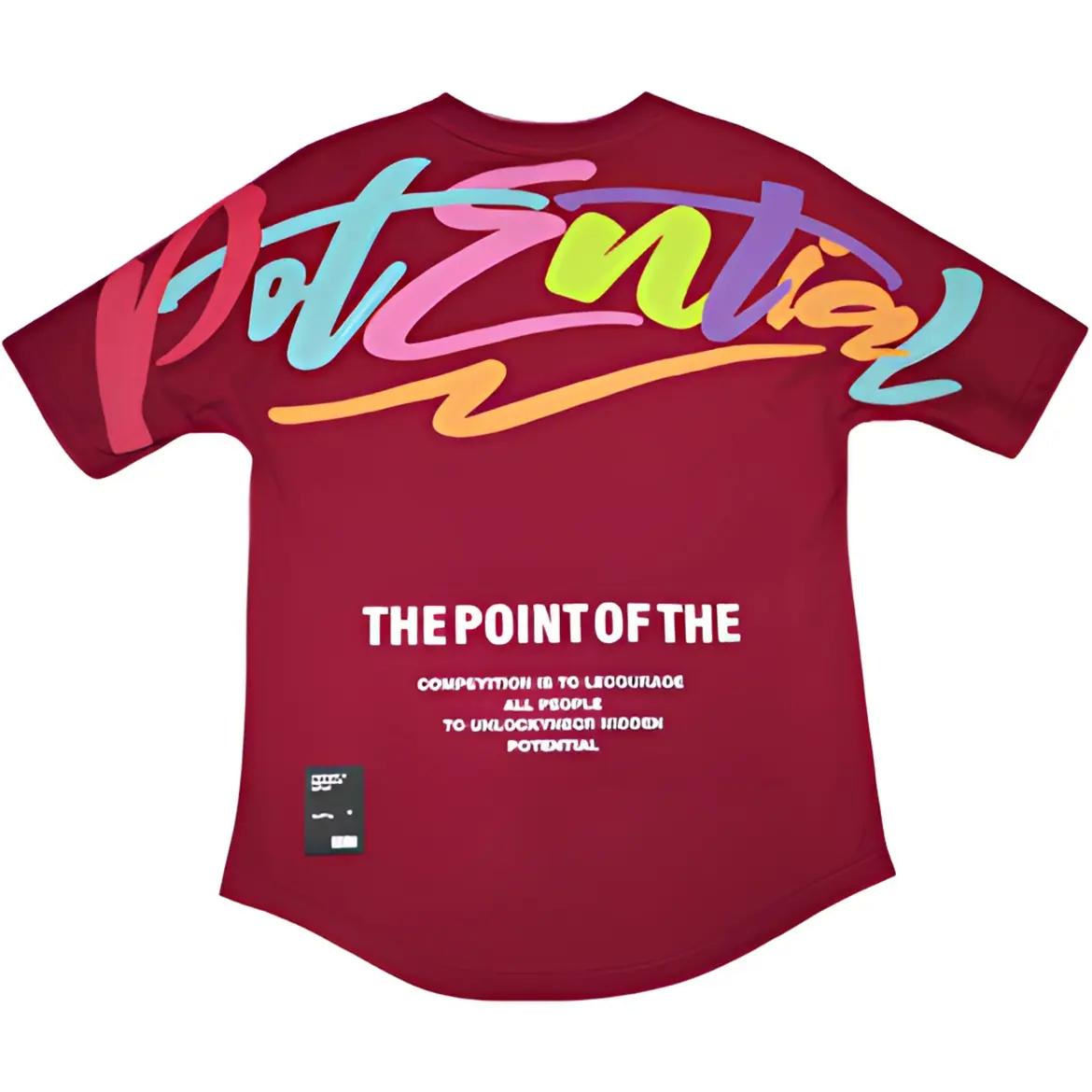 2024 Новый летний мужской пуловер с круглым вырезом и принтом в стиле пэчворк свободные модные повседневные удобные футболки с коротким рукавом топы L красный 1484₽