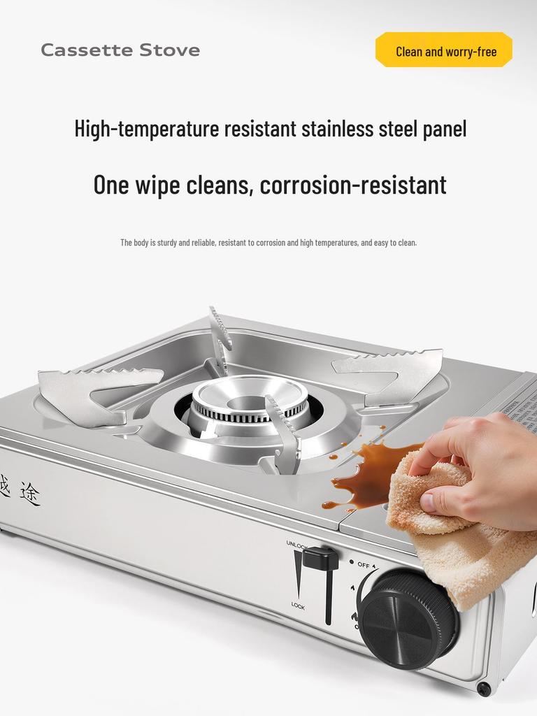 Portable Outdoor Gas Stove for Camping & Tea Brewing