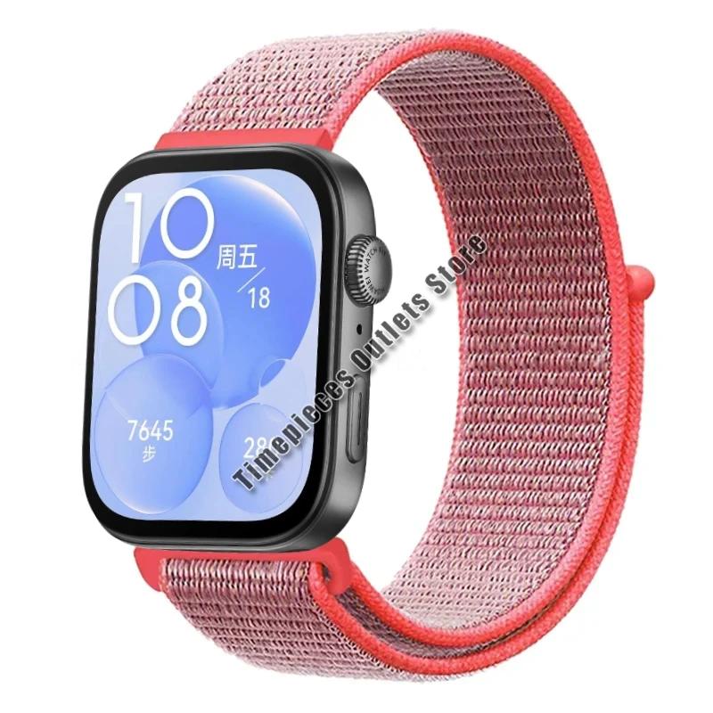 Nylon Loop Strap For Huawei Watch Fit 3 Sport Breathable Replacement Bracelet Wristband For Huawei Watch Fit 3 Belt Accessories