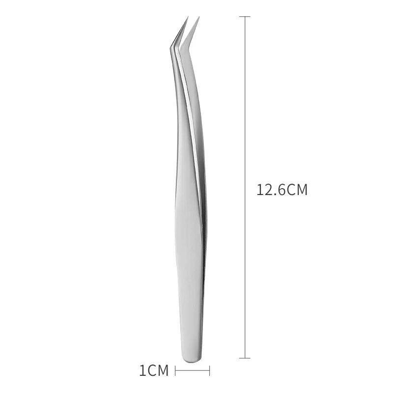 1PC Rainbow Eyelashes Tweezers Anti-static Eyelash Extension Tweezer Fan Lash Eyebrow Tweezers Curved Straight Excellent Closure