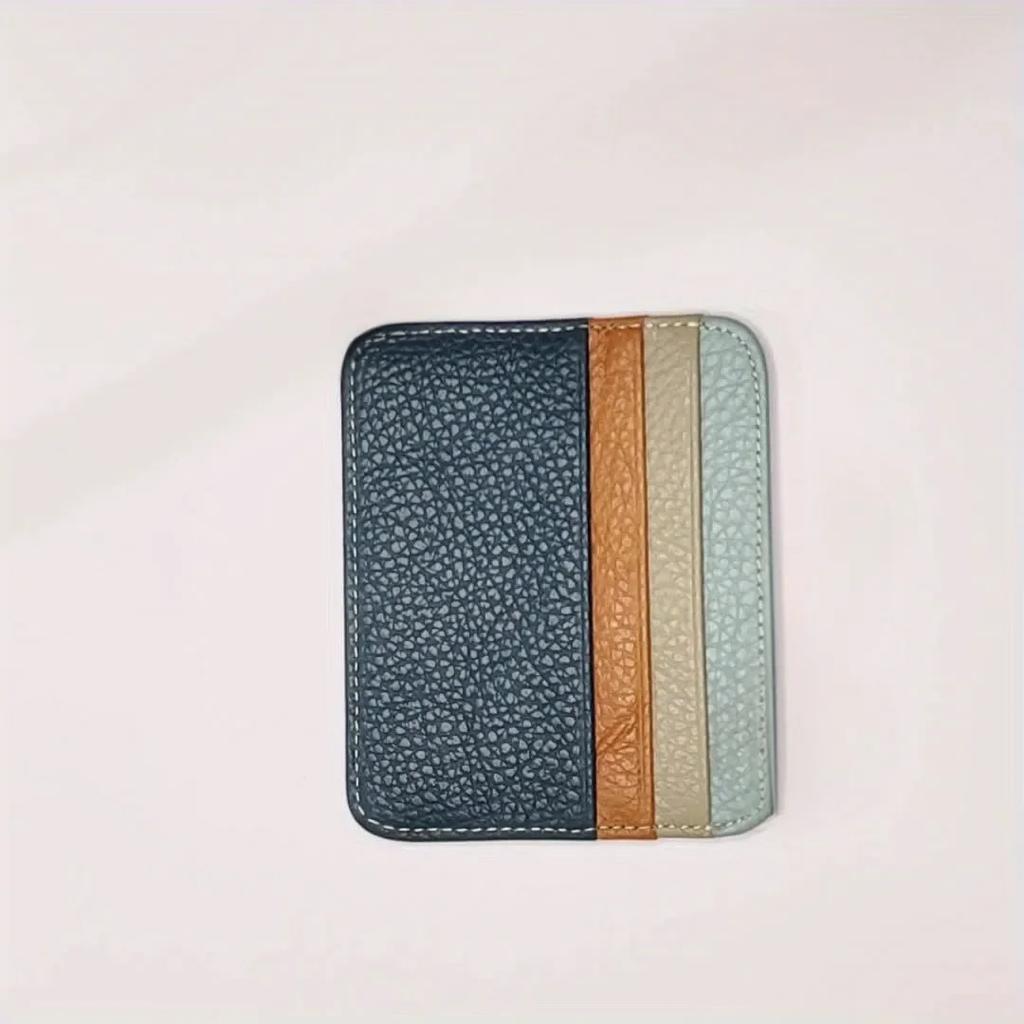 Small Business Card Holder Ultra-thin Credit Card Holder, Wallet, with 6 Card Slots