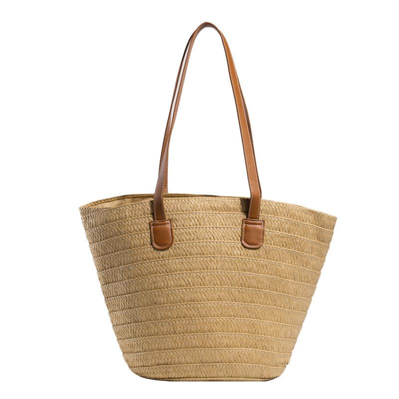 Fashionable 2023 Summer Simple Tote Bag Chic Street Style Retro Large Capacity