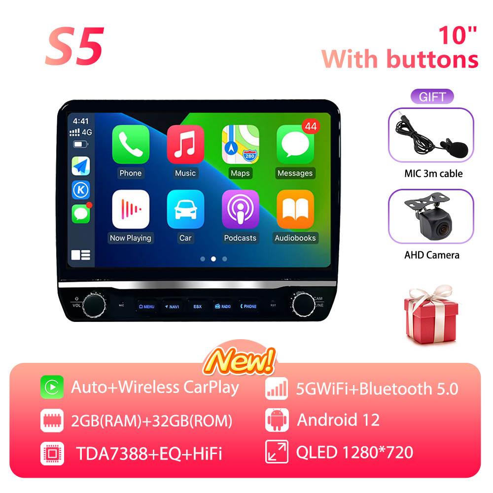 Two Buttons Android Car Multimedia For Mazda CX9 2006-2016 New 10" CarPlay Stereo GPS Navigation Multimedia Player Head Unit