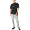 New Balance T Shirts Men's Black Crew Neck Moderate Straight Fit AMT23514-BK