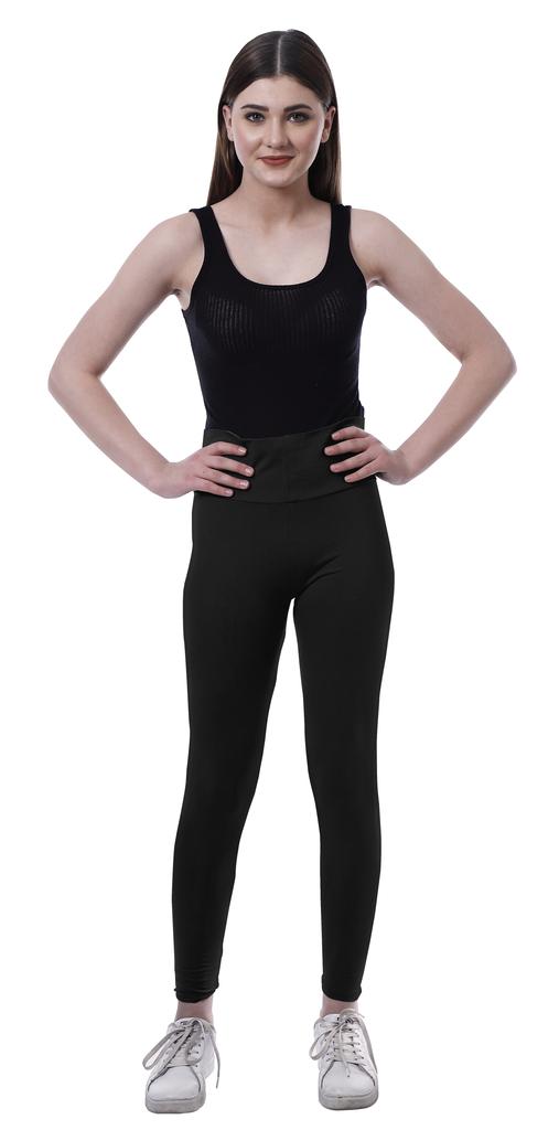 Moomaya High Waist Leggings For Womens Pull On Soft Running Yoga Pants-VY