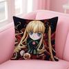 Romantic Anime R-Rozen Maiden Wantage Pillow Case Anti-dustmite Pillowcase Invisible zipper silky short plush Sofa cushion cover