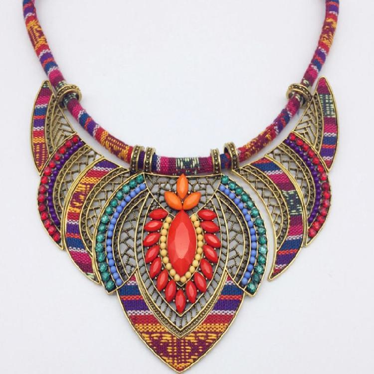 Collier Ras-du-cou Tribal Mode Bijou de Costume Cadeau pour Femmes Meilleure Amie