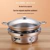 Stainless Steel Dry Pot with Alcohol Stove